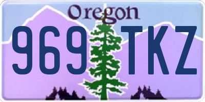 OR license plate 969TKZ