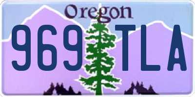 OR license plate 969TLA