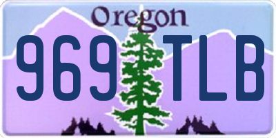 OR license plate 969TLB
