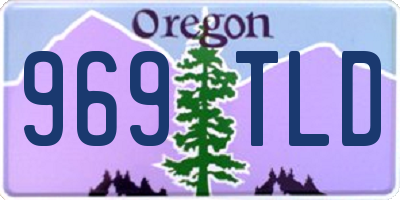 OR license plate 969TLD