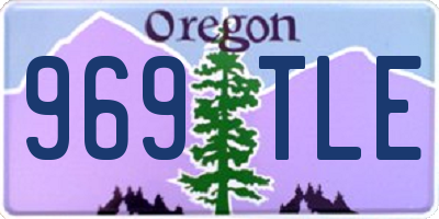 OR license plate 969TLE