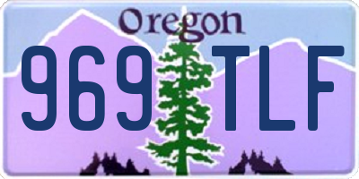 OR license plate 969TLF