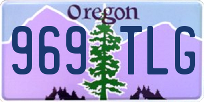 OR license plate 969TLG