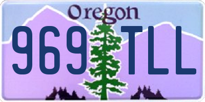 OR license plate 969TLL