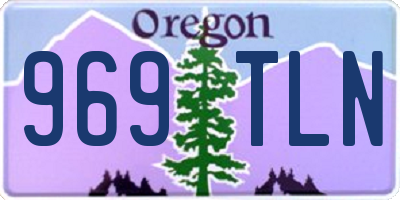 OR license plate 969TLN