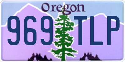 OR license plate 969TLP