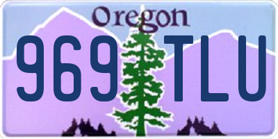 OR license plate 969TLU