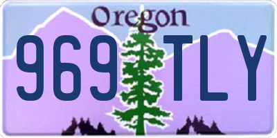 OR license plate 969TLY