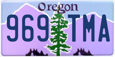 OR license plate 969TMA