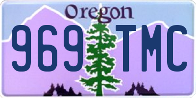 OR license plate 969TMC