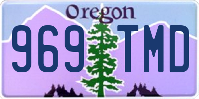 OR license plate 969TMD