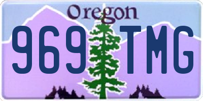 OR license plate 969TMG