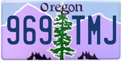 OR license plate 969TMJ