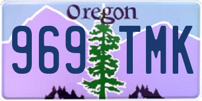 OR license plate 969TMK