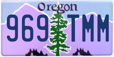 OR license plate 969TMM