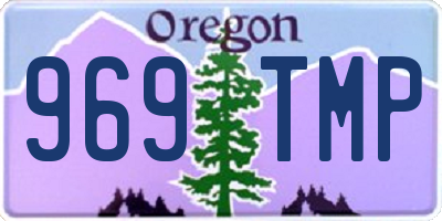 OR license plate 969TMP