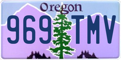 OR license plate 969TMV