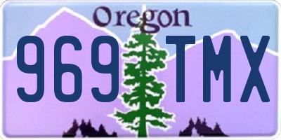 OR license plate 969TMX