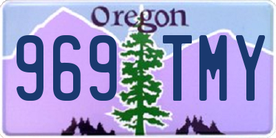 OR license plate 969TMY