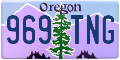 OR license plate 969TNG