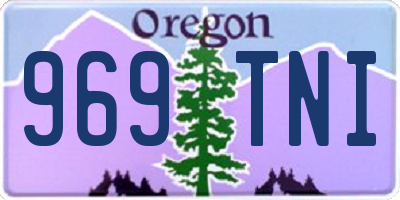 OR license plate 969TNI