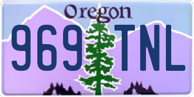 OR license plate 969TNL