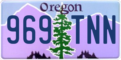 OR license plate 969TNN