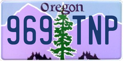 OR license plate 969TNP