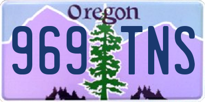 OR license plate 969TNS
