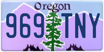 OR license plate 969TNY