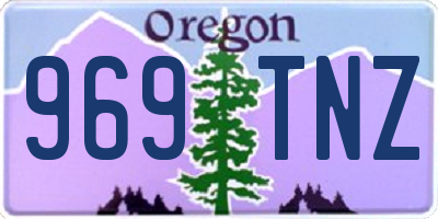 OR license plate 969TNZ