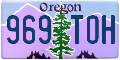 OR license plate 969TOH