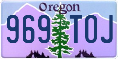 OR license plate 969TOJ