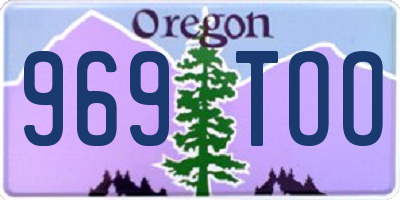 OR license plate 969TOO