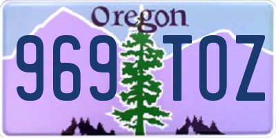 OR license plate 969TOZ