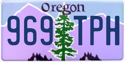 OR license plate 969TPH