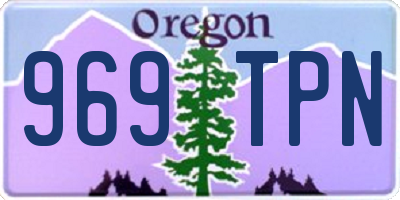 OR license plate 969TPN