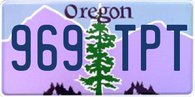 OR license plate 969TPT