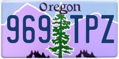 OR license plate 969TPZ