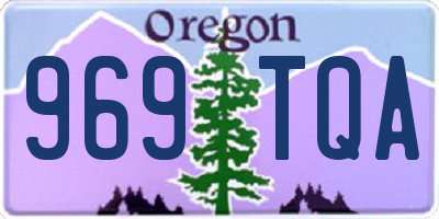 OR license plate 969TQA