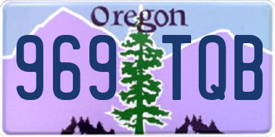 OR license plate 969TQB
