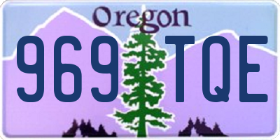 OR license plate 969TQE