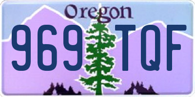 OR license plate 969TQF