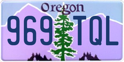 OR license plate 969TQL