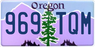 OR license plate 969TQM