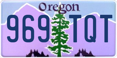 OR license plate 969TQT