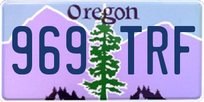 OR license plate 969TRF