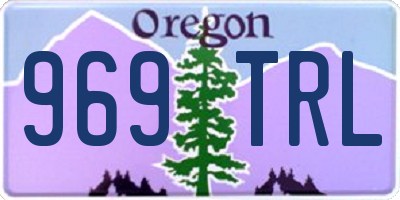 OR license plate 969TRL