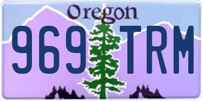 OR license plate 969TRM