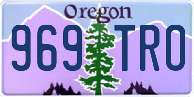 OR license plate 969TRO